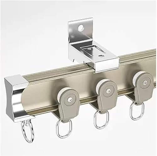 SSDDLZEQ 1 2 3 4 5 6 7 8 9 10 M Binario for Tenda da Doccia for Camper, binari for Tende Flessibili Pieghevoli con Ganci a Rullo Raccordi(Wall Mount,2.5m/8.2ft)