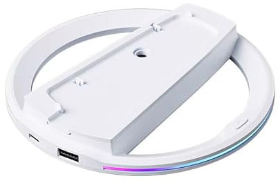 Genérico Soporte Vertical Antideslizante con luz RGB, Base Multifuncional para Playstation 5, PS5Slim, y PS5Pro, Accesorios Completos para Consola PS5.