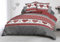 Le linge de Jules Parure Drap Plat + Drap-Housse 140x190 + 2 Taies - Microfibre - Coeurs Rouge