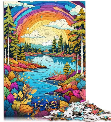 Jigsaw Puzzles for Adults 1000 Pieces Lakeland Finland Home Decoration Jigsaw Puzzles unique challenge game 19.7 in x29.5 in for teenager Age 14 Years Up