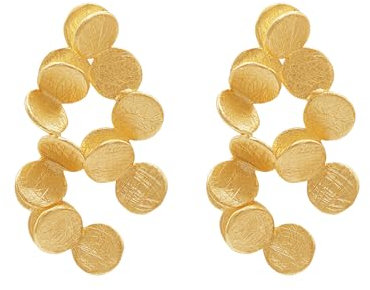 Heideman Statement Ohrringe – modernes Schmuckdesign & gebürstete Oberfläche | kunstvoll & zeitlos | stilvoller Blickfang für jeden Anlass