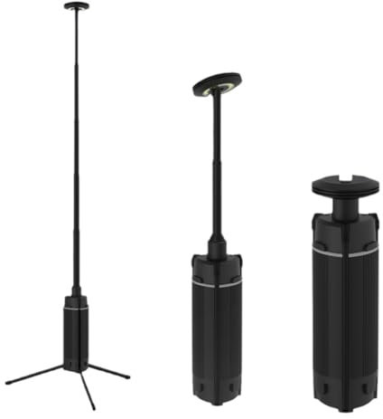 Yopeissn Portable Camping Lantern Telescopic LED Work Light USB Rechargeable Outdoor Fishing Tent Emergency Lamp with Tripod