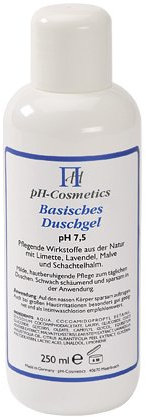 Duschgel, basisch pH 7, 5, ph-Cosmetics, Basen Gel zum Duschen f?r Haar und K?rper, 250 ml