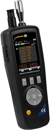 PCE Handheld Laser Optical Particle Counter — Measures 6 Particle Sizes, Model# PCE-PCO 1