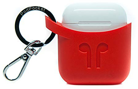 Blazing Red PodPocket für Apple AirPods - Der Besten bewertete Case bei Amazon.com