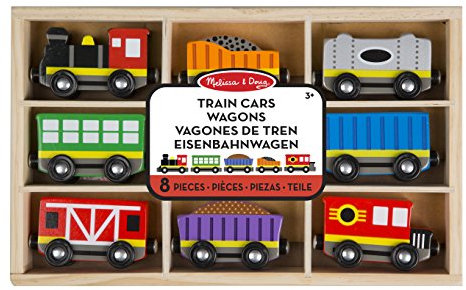 Melissa & 15186 Doug Eisenbahn und Waggons aus Holz (8 Teile)