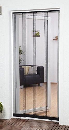 Fliegengitter Insektenschutz Lamellenvorhang Filatec Gewebe 4-tlg. 100 x 220 cm in anthrazit