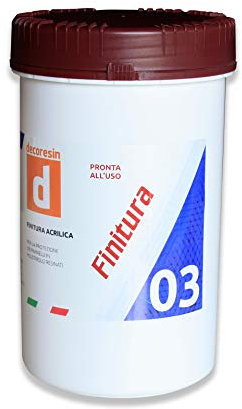 Decoresin Finitura Trasparente Opaco per uso interno ed esterno. Protegge da acqua ed olio. (2 Litri)