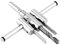 Foret de Scie Trépan de Trou Réglable Mèche Extensible à Bois 30-120mm, Perçage à Bois Cloison Sèche, Outils pour Travail du Bois DIY