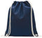 MyShirt Baumwoll Turnbeutel 38 x 46cm unbedruckt mit Kordelzug - 19 Farben - Jutebeutel OEKO-TEX® geprüft Gym Sack zum bemalen, Farbe:dunkelblau