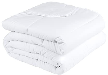 Pikolin Home RF07220PK220BLA Sommerdecke für Betten mit 135 cm, Bettdecke, Faser 150 g, milbendicht, atmungsaktiv, leicht und weich, weiß, Cama 135/140-220 x 220 cm