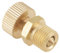 10 x 1mm Messing Entlüftungsventil Schraube Ersatz Zubehör für elektrische Hochdruckpumpe (Gold)
