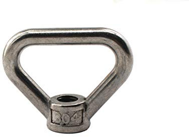 1 x M24 304 Edelstahl, robuste Ringmutter mit dreieckiger Schraubbefestigung