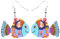 DUOWEI Neuheit Cartoon tropische Fische Acryl Ohrringe bunte Marine Life Schmuck Geschenke (Mehrfarbig)