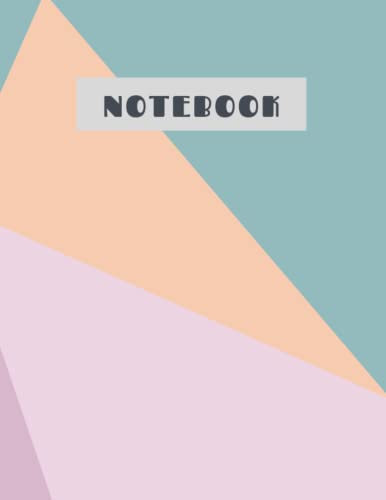 NOTEBOOK: Pastel Composition/Journal: Notebook - College Ruled 110 Pages 8.5 x 11 Large