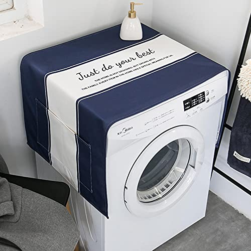 Dryer Top Protector Mat Freezer Mini Fridge Washer and Dryer Dust Rail Handle Covers for The Top Washable Dark Purple 55 X 140cm