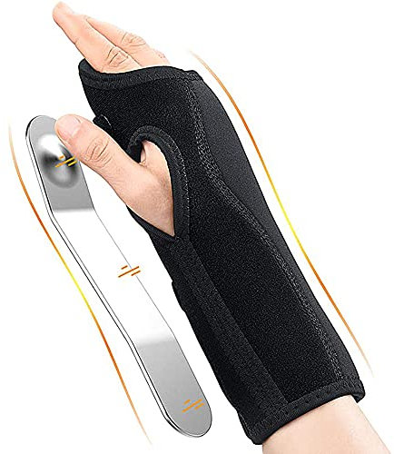 TOFBS Handgelenkbandage Karpaltunnelsyndrom Schiene, Handgelenk Bandagen mit Metallschiene für Sport Verstauchungen, Arthritis, Sehnenscheidenentzündung, Handgelenkstütze für Links & Rechts Hand