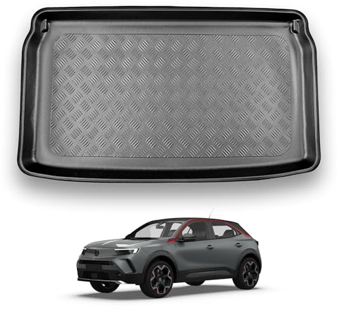 NOMAD Boot Liner Mat for Vauxhall Mokka 2020+ [Upper Boot] | Tailored PE Car Boot Protector Tray, Waterproof Raised Edge Trunk Mat, Easy Clean Cargo Floor Liner