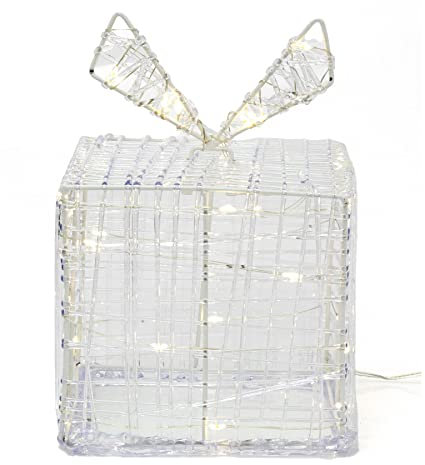 15cm LED Light Up Box | Light Up Xmas Present Box Illuminated Box | LED Christmas Parcel Christmas Decorations
