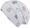 Wollhuhn ÖKO Jungen/Mädchen Bequeme Weiche Long Beanie/Mütze/Beanie-Mütze/Strickmütze/Kindermütze Jersey Gefüttert Übergangszeiten (Öko-Stoffe/Bio)… (Katzen Grau/Flieder, S)
