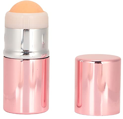 Pink Oil Absorbing Roller, Wiederverwendbarer Oil Control Stone Roller für die Hautmassage, Gesichtsreinigungsroller aus Vulkanstein für die Hautpflege, Tragbarer Mini Oil Control Roller für Frauen Mä