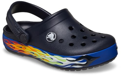 Crocs Unisex Kinder Crocband Lights Clog T Clog, Deep Navy, 24/25 EU