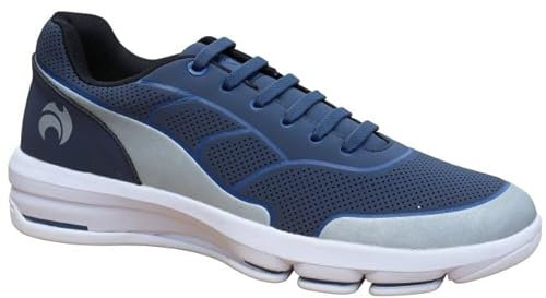 Henselite HM75 Navy No Tie Bowls Shoe - Navy Grey Size 12