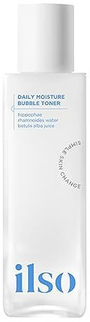 ilso Daily Moisture Bubble Toner - feuchtigkeitsspendende Gesichtswasser- glatte Haut, beruhigt Reizungen, Essenzblasen für bessere Aufnahme von Nährstoffen, Hypoallergen, alle Hauttypen - 150ml
