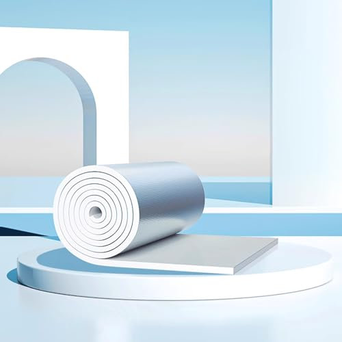 Lámina de Aislamiento,Algodón Aislante Anticongelante,Algodón de Aislamiento de Sonido de Papel de Aluminio Autoadhesivo,Panel Reflectante Radiador,Engrosado 5-50mm (1x8m/3.3x26.2ft,40mm thick)