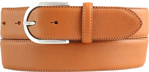 BELTINGER Hochwertiger Jeansgürtel aus Vollrindleder 4,0 cm | Bombierter Ledergürtel Damen 40mm | Jeans-Gürtel made in Italy
