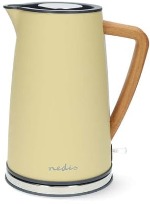 Wasserkocher - 1.7 l - Soft-Touch - Gelb - Um 360 Grad drehbar - Verdecktes Heizelement - Strix Controller - Boil-dry protection