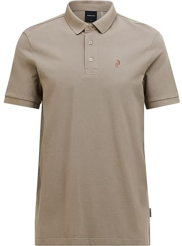 Peak Performance Herren Classic Cotton Polo T-Shirt, Black, M