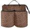 ElliTarr Luggage Cup Holder in Brown Coffee Bean - Multifunctional Polyester Travel Luggage Drink Holder with Handle - Lightweight, Durable, Perfect for Coffee Lovers on the Go