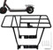 Dmuzsoih Porte-bagages pour scooter, étagère pour scooter électrique | Accessoires pour trottinettes - Support de chargement arrière de Scooter en alliage d'aluminium, grande capacité pour les légumes