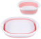 Tragbares Pool Fußbadewanne Faltbar Rosa - 36,5 * 33,5 cm Schüssel Für Fußbäder Faltbar,Fußbäder Pool,Fusswanne Fussbad,Pool Fussbecken Wanne Für Fußbad,Für Oberirdische Schwimmbäder Zubehör