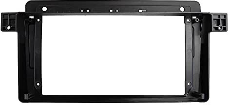 ALaaaaL Auto-Audio-Rahmen Autoradio-Blende für BMW 3 E46 1998-2005 9 inch,Radio Panel Rahmen Audio Stereo DVD CD Panel Trim Rahmen
