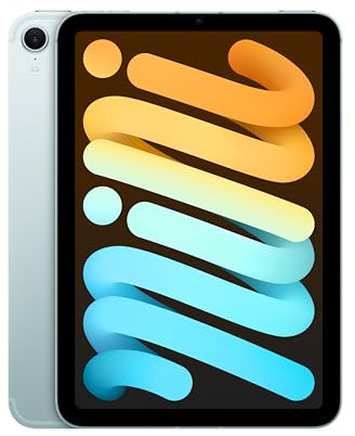 Apple iPad mini (A17 Pro): 8,3'' Liquid Retina Display, 512 GB, WLAN 6E und 5G Mobilfunk, 12 MP Front /12 MP Rückkamera, Touch ID, Batterie für den ganzen Tag – Blau