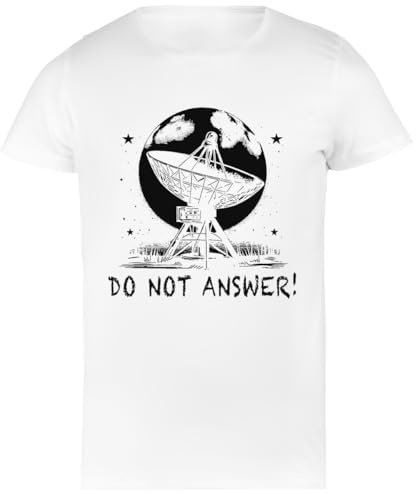 TAMBOOTEE Do Not Answer 3 Body Problem T-Shirt Femme Blanc Chemise Femme en Coton Simple