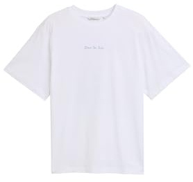 TOM TAILOR Denim Damen Oversize T-Shirt mit Rückenprint