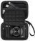 Lacdo Kamera Tragetasche für Canon PowerShot G7 X Mark III/PowerShot G7 X Mark II 4K Vlogging Camera, Point und Shoot Vlogging Kameratasche Tragetasche für USB Kabel, Batterien, Schwarz+Schwarz