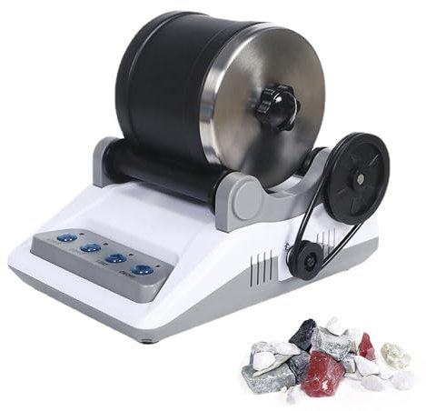 DIY Rock Tumbler Kit - Professional Electric Stone Polisher with Timer Buttons - Gem Grinder and Polisher for Kids and All Ages