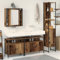 Homgoday Mueble de baño con Lavabo Integrado de Madera Antigua y Madera elaborada