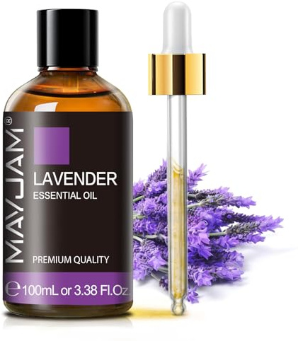 MAYJAM Huile Essentielle de Lavande pour Diffuseur 100ML | Huile Essentielle de Lavande pour Humidificateur, DIY, Home, Wardrobes
