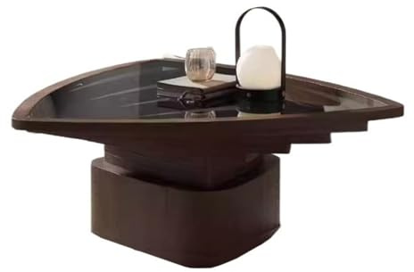 Table basse en forme de triangle avec personnalité nordique - Table basse en verre pour salon