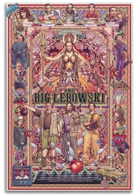 The Big Lebowski Leinwand-Wandkunst, Dekoration, Wohnzimmer, modern, Familienschlafzimmer, 30 x 45 cm, ungerahmter Stil