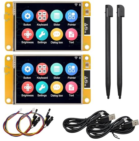 Binghe ESP32 Display ESP32 mit Display Board mit WiFi Bluetooth 2.8 240 * 320 ESP32 Intelligente TFT Modul Touchscreen LVGL Hochgeschwindigkeit IoT Konnektivität Kompatibel mit Arduino/LVGL(2 Stück)