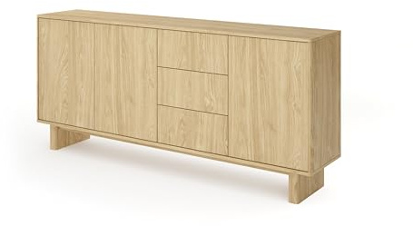 3E 3xE living.com Kommode, geölte Eiche, 183,3 x 82,6 x 38,1 cm