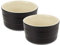 Le Creuset Stoneware Set of 2 Ramekins, 0.2 L, Satin Black, 91002800000000