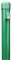Alberts 615406 Zaunpfosten für Maschendrahtzäune | sendzimirverzinkt, grün kunststoffbeschichtet | Länge 1500 mm | Pfosten-Ø 38 mm