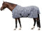 HKM 4668 Fliegendecke Zebra mit Kreuzgurt, Pferdedecke Weidedecke, 155